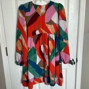 Fun multicolored- flowy dress. NEW!